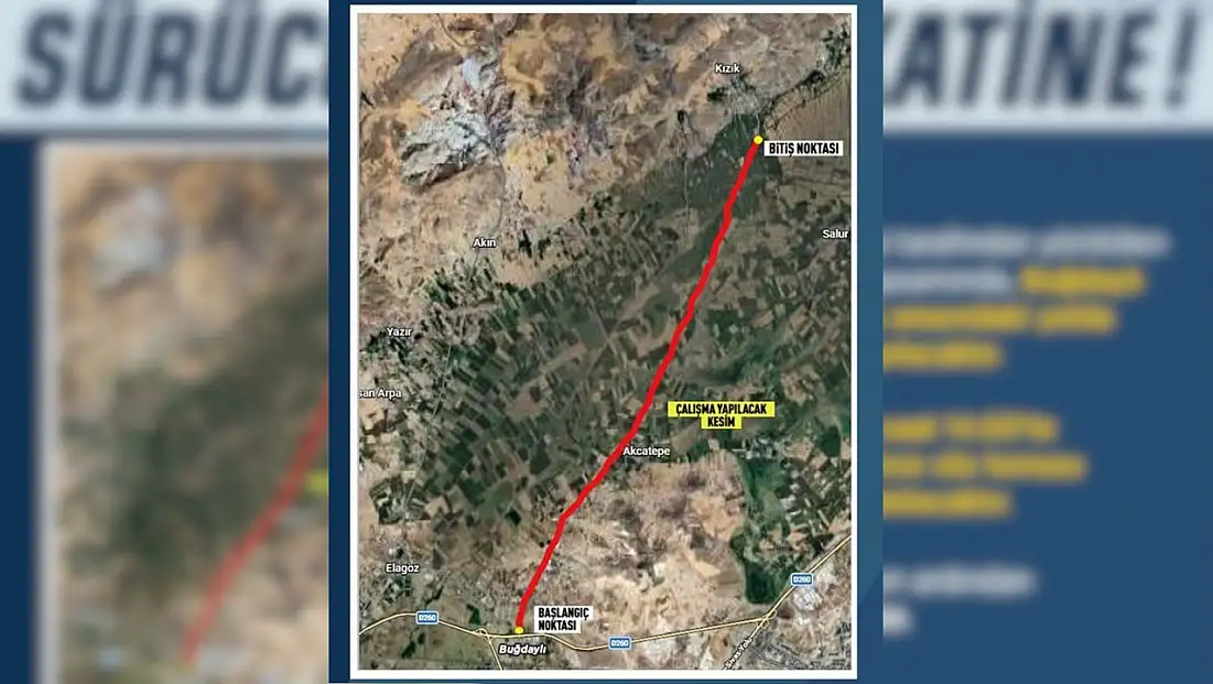 Kayseri’de o yol saat 14:00'da trafiğe kapatılıyor