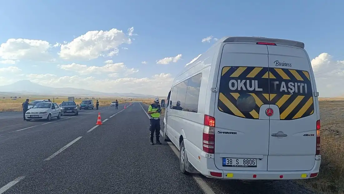 Kayseri'de okul servisleri mercek altında