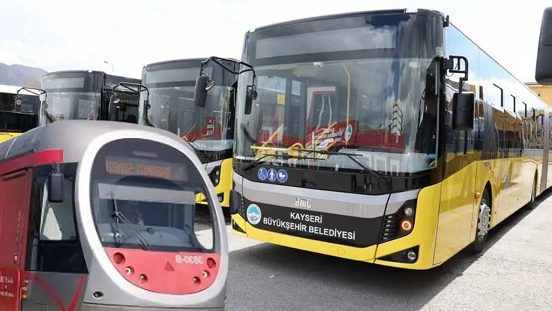 Kayseri’de otobüs ve tramvaylara bayram ayarı! Saatler değişti