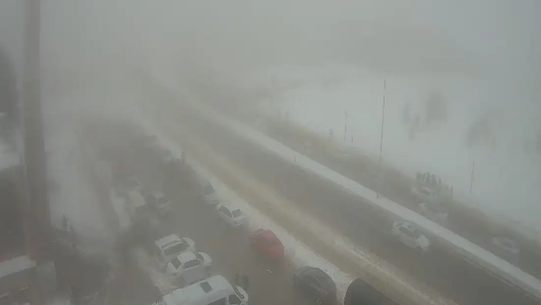 Kayseri’de sis ve kuvvetli rüzgar onları durduramadı! Herkes oraya akın etti