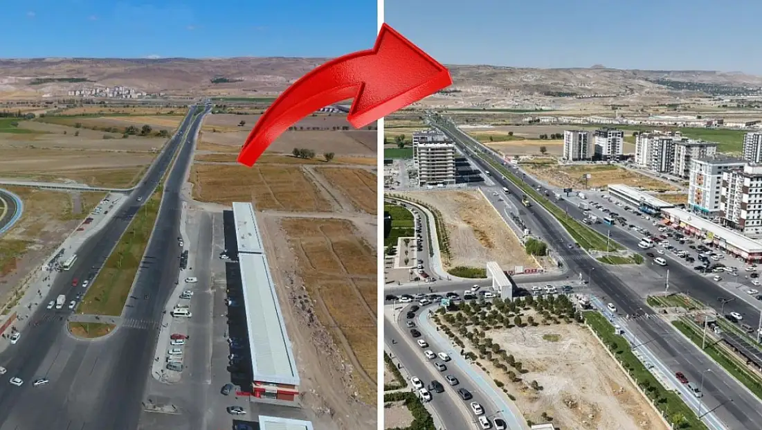 Kayseri’de terminalin yapılacağı bölge 8 yılda baştan sona değişti!