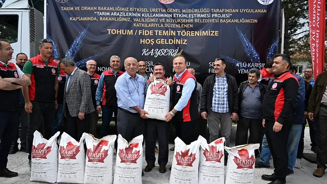 Kayseri'de ücretsiz 33 bin kilo dağıtıldı
