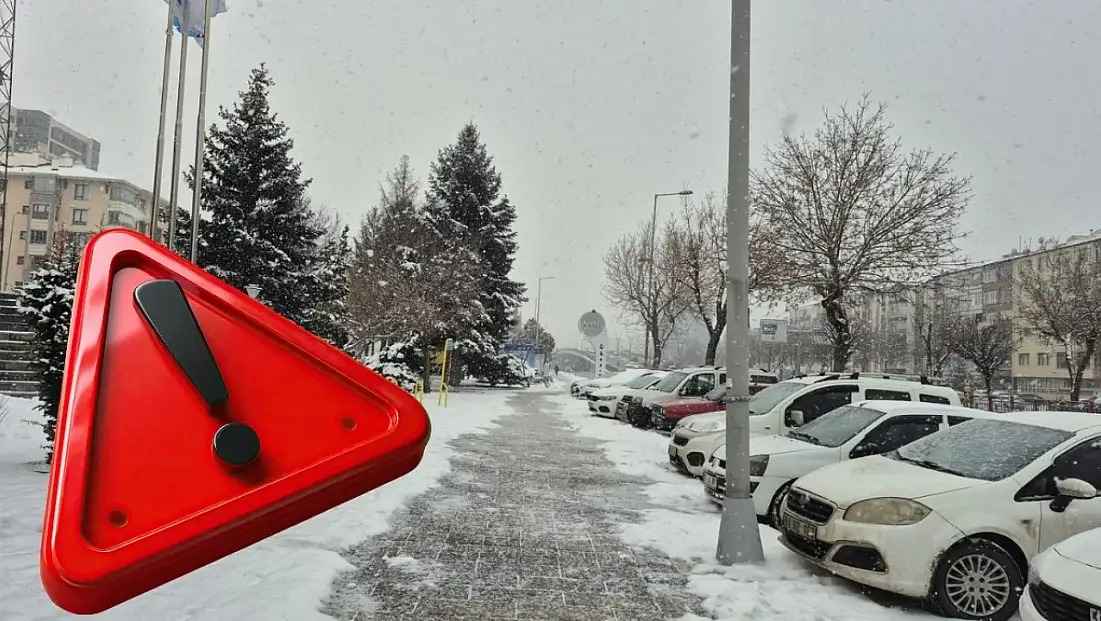 Kayseri’de vatandaşlara kritik uyarı! Bu noktalardan yürümeyin