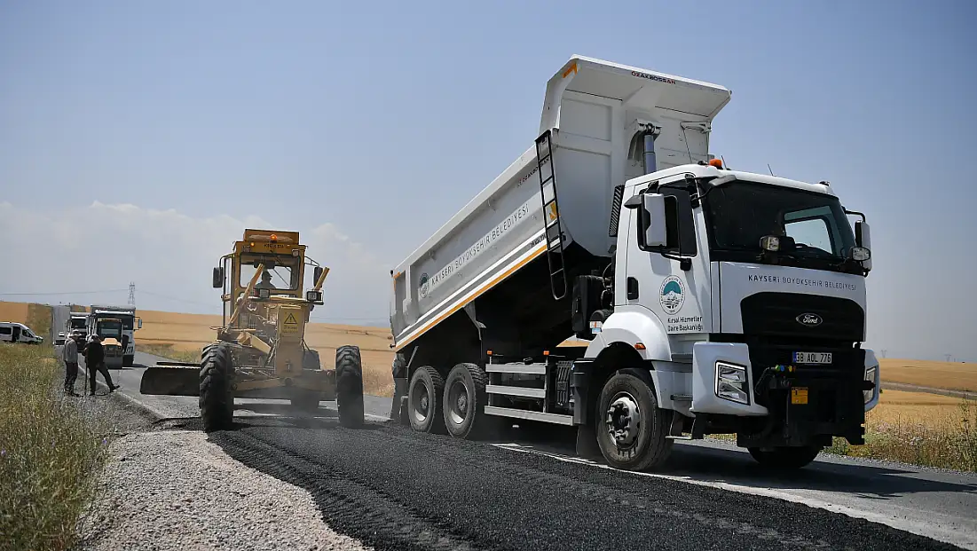 Kayseri’de yollar için dev yatırım: 20 bin ton asfalt!