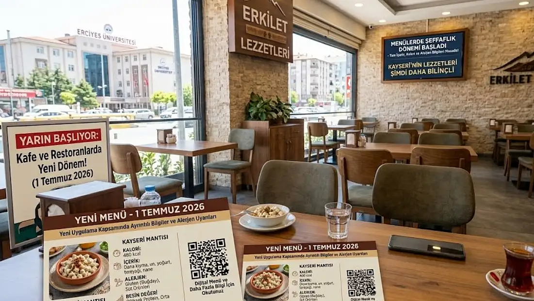 Kayseri’deki kafe ve restoranları ilgilendiren uygulama yarın başlıyor!