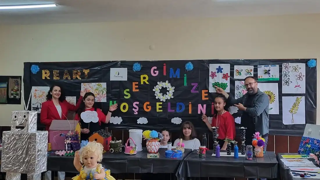 Kayseri’deki öğrenciler atık malzemelerden ürünler tasarladı