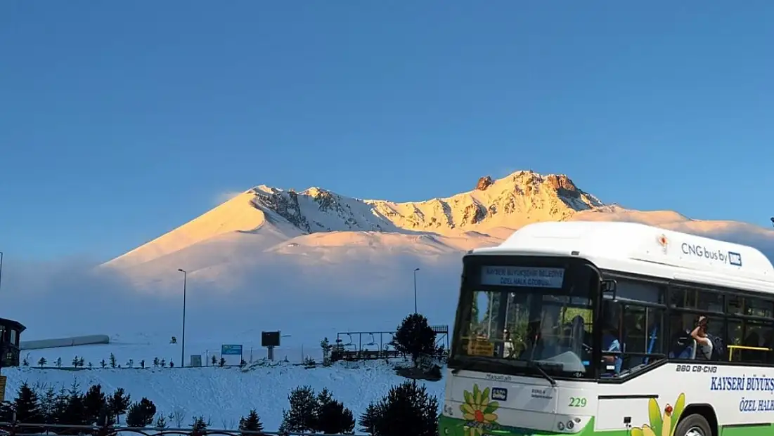 Kayseri’den Erciyes’e otobüs sefer saatleri belli oldu!