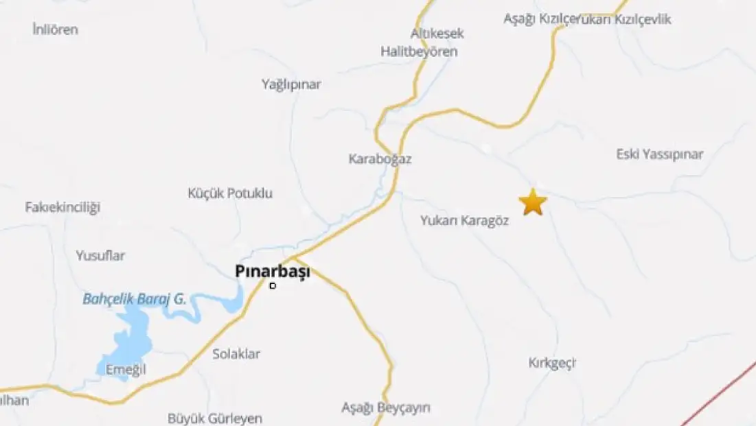 Kayseri'de deprem!