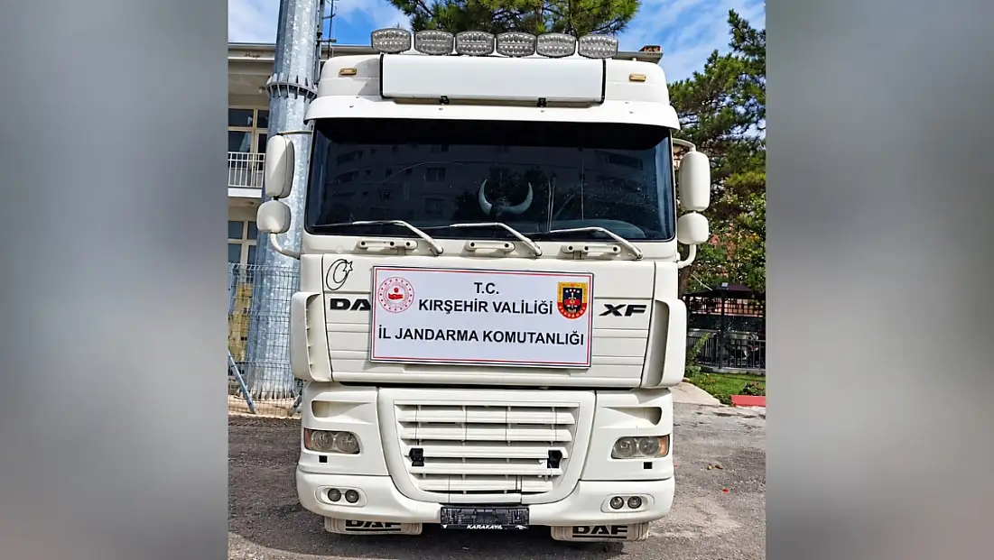 Kayseri-Kırşehir yolunda durdurulan tırda iki ayrı tespit