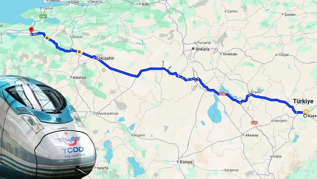 Kayseri Marmara'ya bağlanıyor! Bursa'ya 4 saat 15 dakikada gidilecek