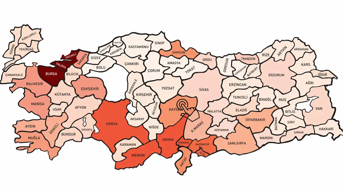 Kayseri’nin en popüler soyadı belli oldu