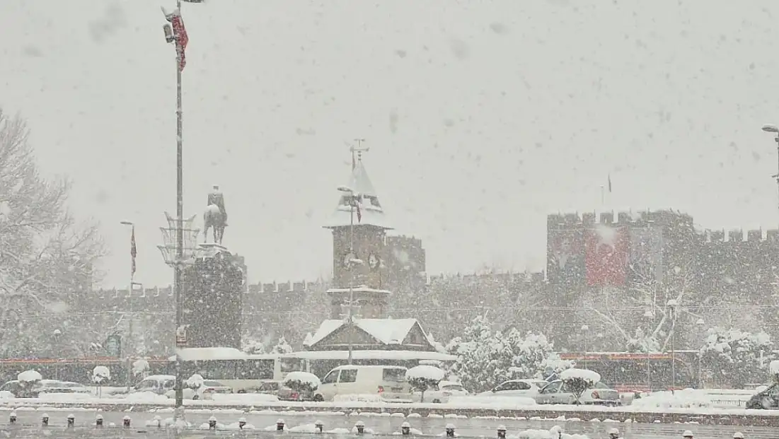 Kayseri’nin o ilçelerine uyarı geldi! Kar yağışı devam edecek