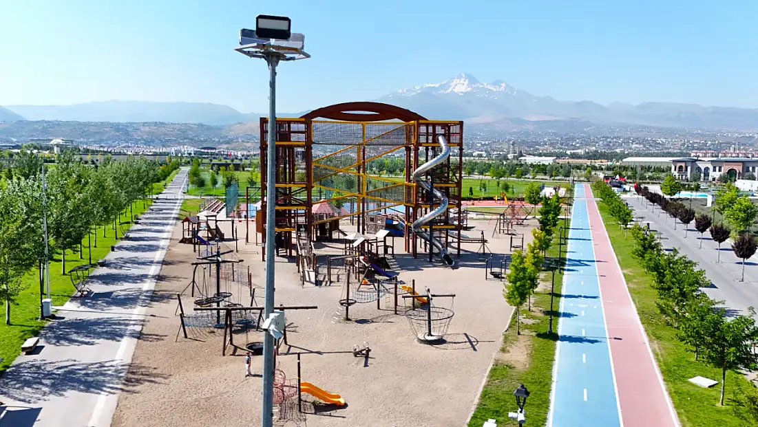 Kayseri'nin park ve bahçeleri artık daha güvenli