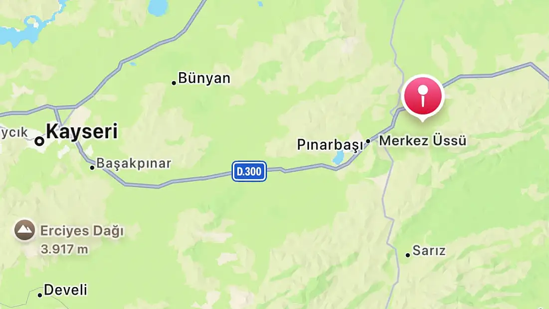Kayseri sabah saatlerinde yine sallandı
