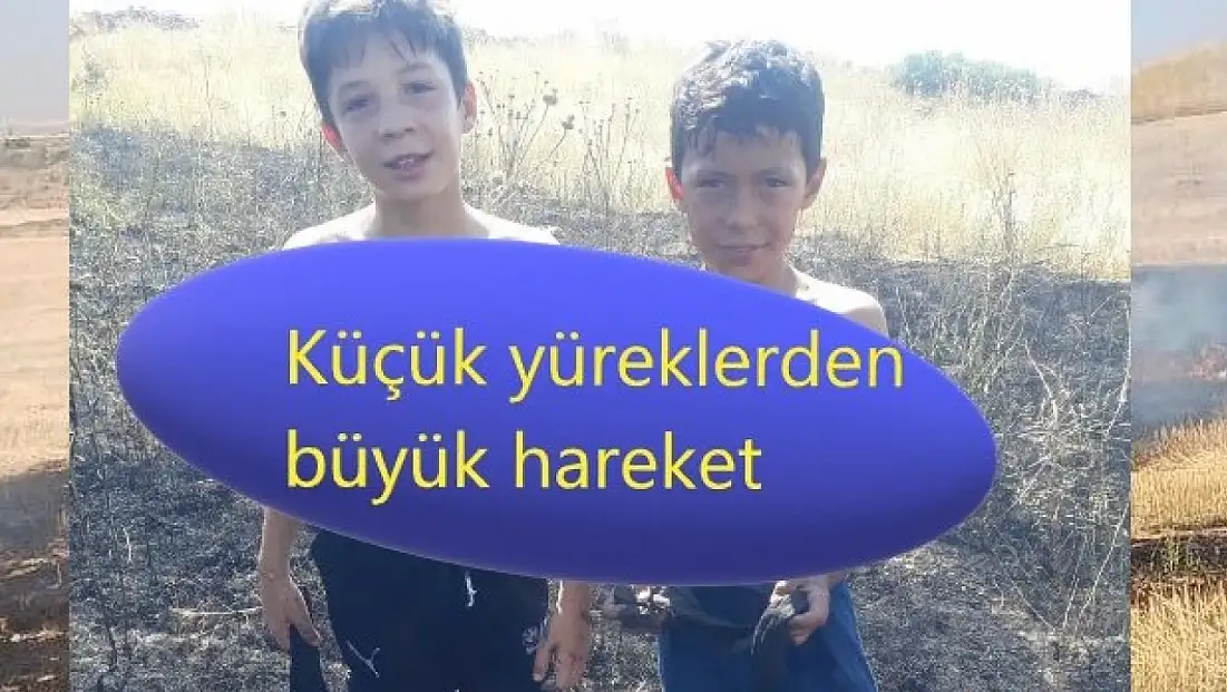 Kayseri Tomarza'da herkes bu iki kahraman çocuğu konuşuyor