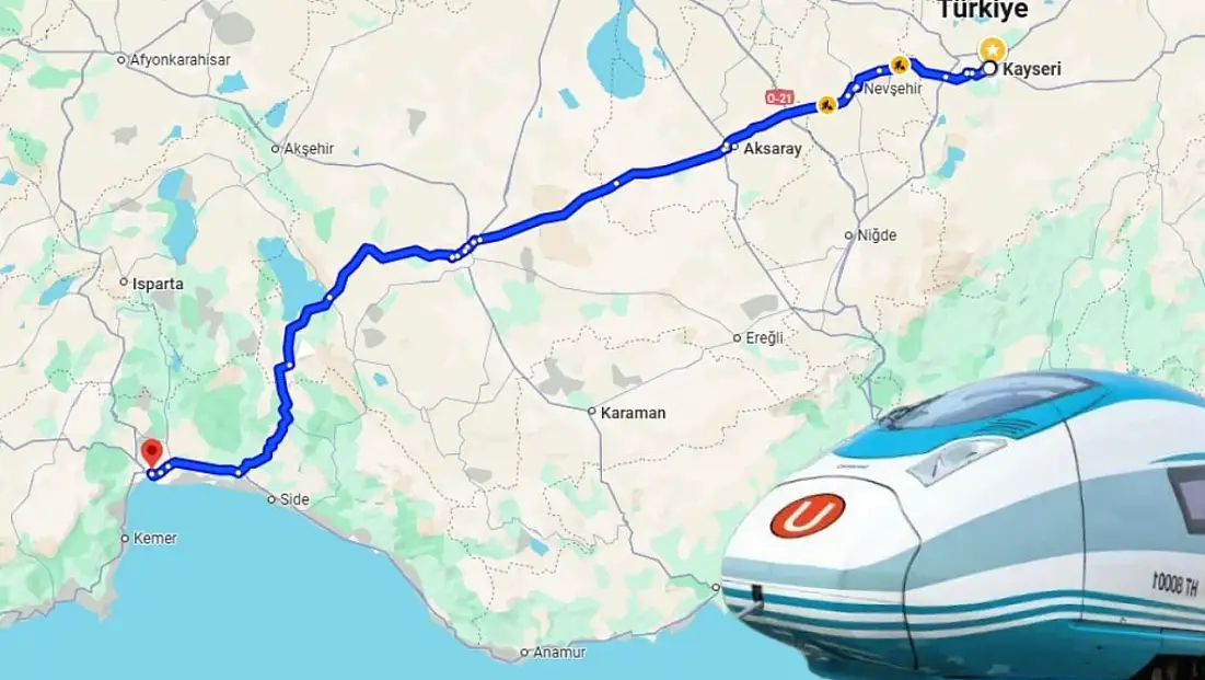 Kayseri’yi Akdeniz’e bağlayacak! 5 şehirden geçecek hızlı tren projesinde son durum ne?