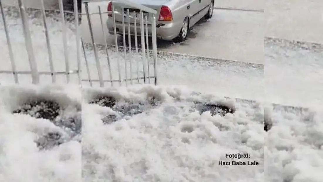 Kayseri’yi dolu vurdu, tarım alanları zarar gördü