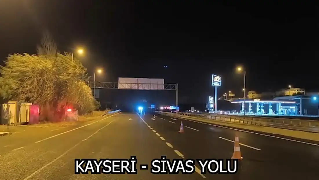 Kayseri yollarında yağış başladı!