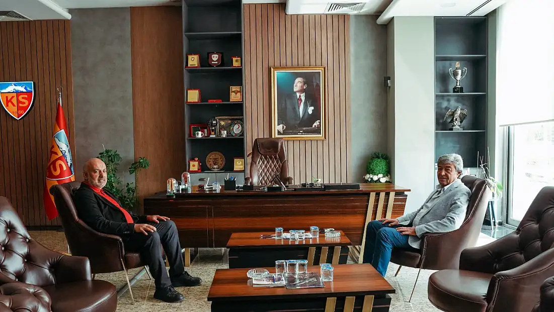Kayserispor tesislerinde önemli görüşme! Ataş ve Çamlı ne konuştu?