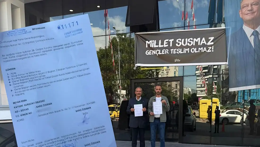 Kılıçdaroğlu çok üzülecek: İlk imzalar CHP’nin Kayseri delegelerinden