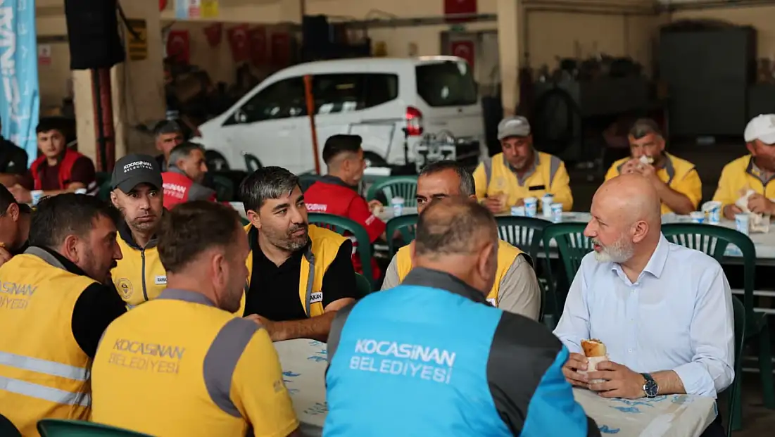 Kocasinan’da bayram mesaisi öncesi moral buluşması