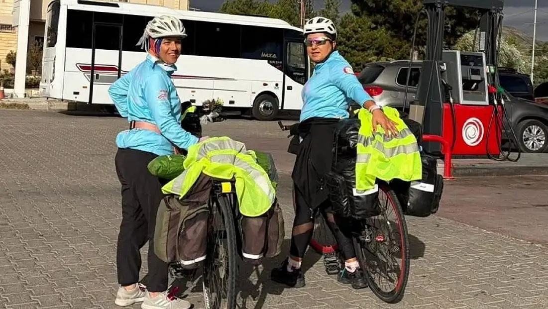 Konya’dan pedal çeviren kadınlar Kayseri’ye ulaştı