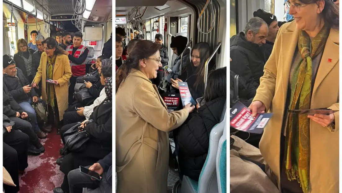 CHP Kayseri il yönetimi tramvayda vatandaşa ne anlattı?