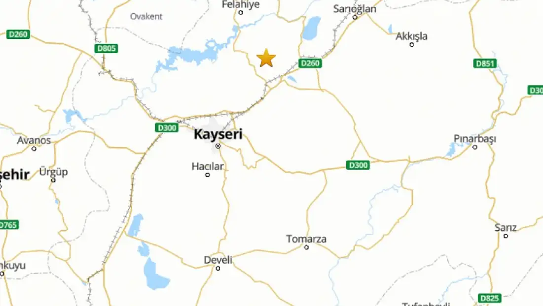 Kayseri'de korkutan sarsıntı