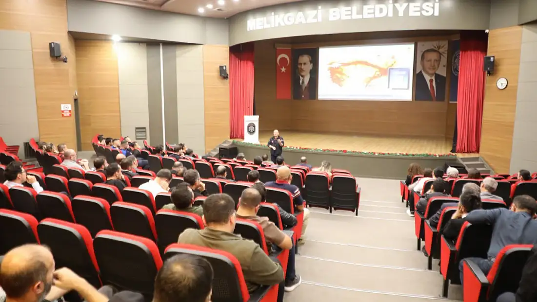 Kayseri’de deprem, sel ve yangına karşı hazırlık eğitimi