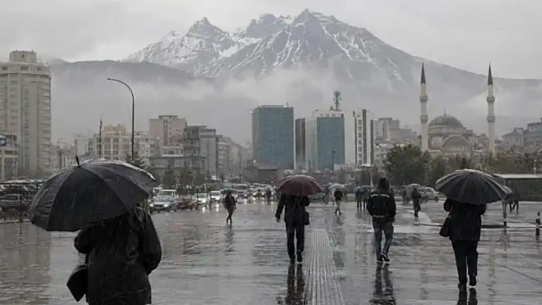 Meteoroloji'den Kayseri için kritik saat verildi: Sağanak geliyor
