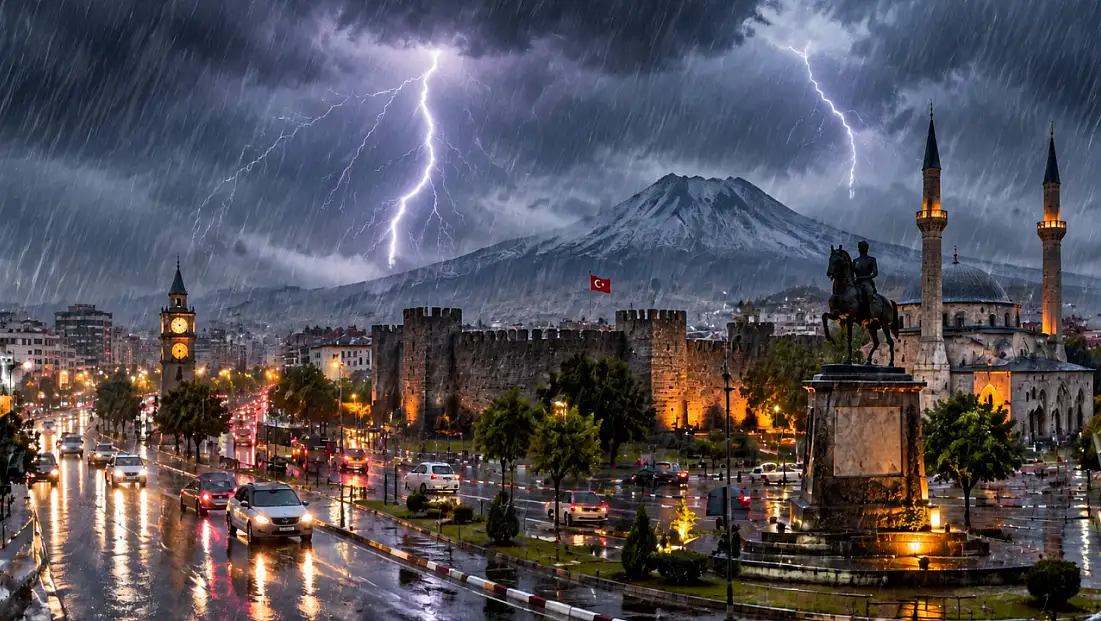 Meteoroloji’den Kayseri’ye gök gürültülü yağış uyarısı!