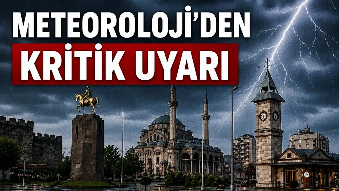 Meteoroloji’den Kayseri’ye kritik uyarı: Öğleden sonra başlıyor