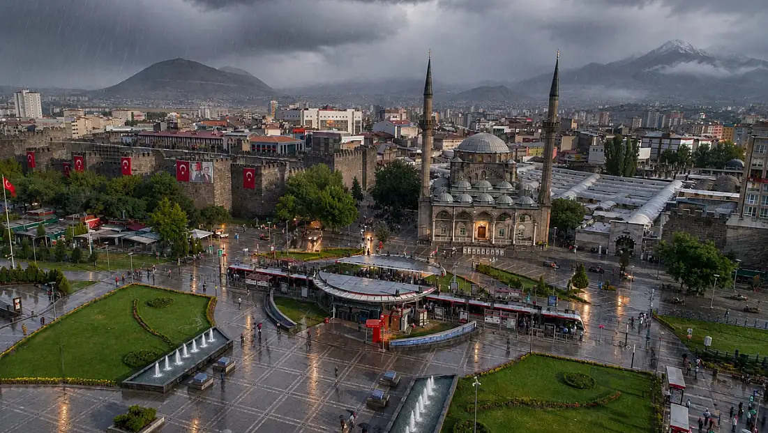 Meteoroloji uyardı! Kayseri’de bugün dışarı çıkacaklar şemsiyelerinizi unutmayın
