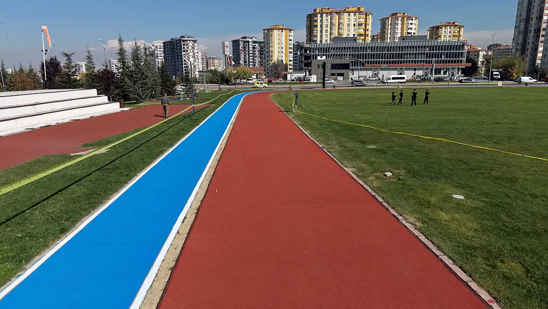 Mustafa Yalçın, tamamlanan yürüyüş yolu ve tartan pisti inceledi