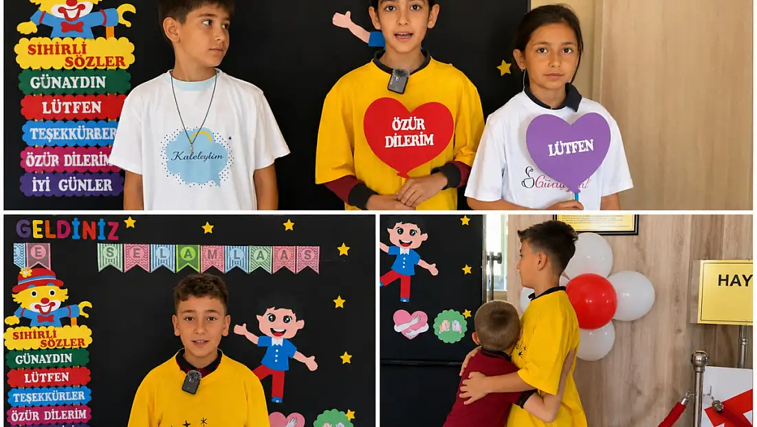 Öğrencilerden güzel mesaj: 'Birlikte selam, birlikte mutluluk'