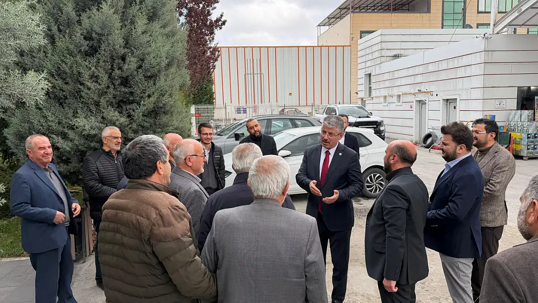 OSB'de hareketli gün! AK Partili Vekil sanayicilerle bir arada
