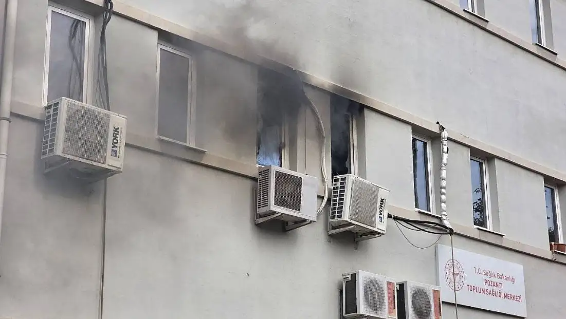 Adana'da Aile Sağlığı Merkezi'nde yangın