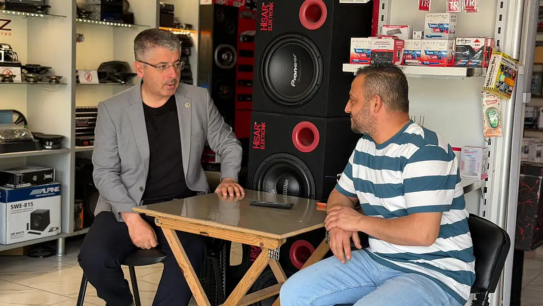 Şaban Çopuroğlu esnafla bir araya geldi! ‘Netice alıncaya kadar’