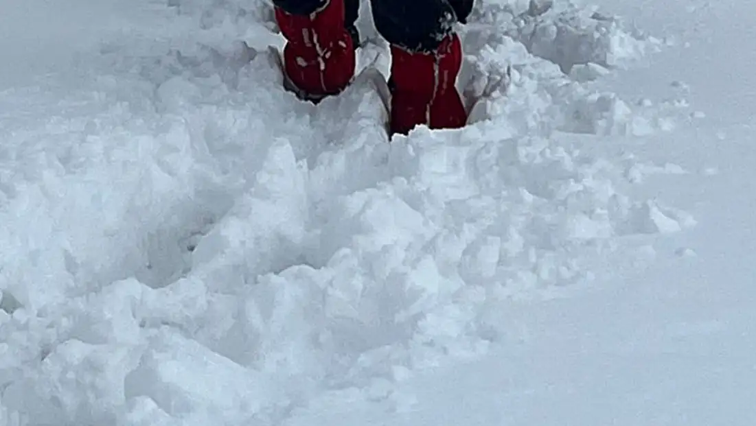 Şehir merkezinde durum farklı ama bu görüntü Kayseri'de çekildi