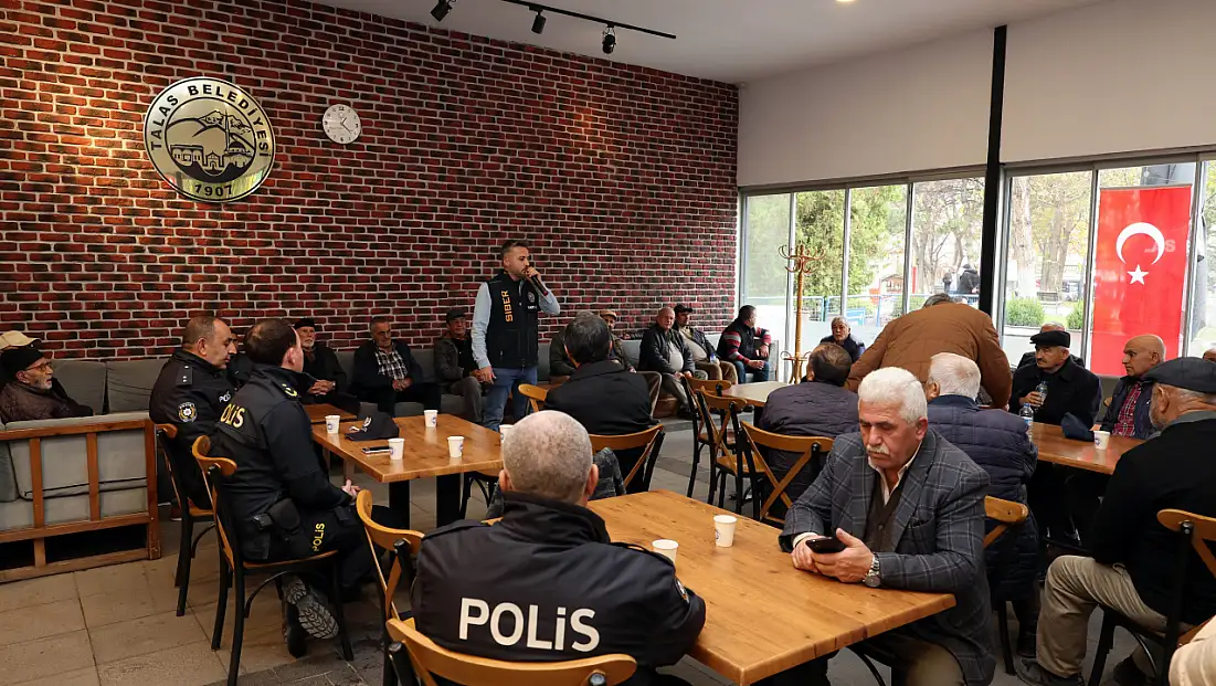 Talas'ta 60 yaş üstü vatandaşlar eğitimden geçti