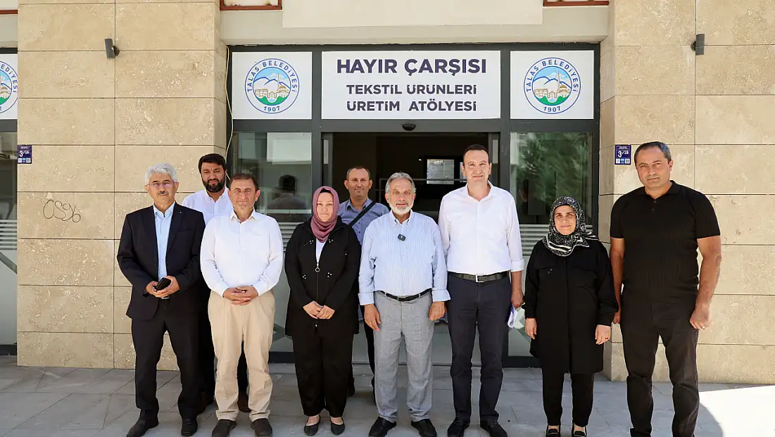 Talas’ta dikkat çeken model! Kumaşlar ihtiyaç sahipleri için kıyafete dönüşüyor