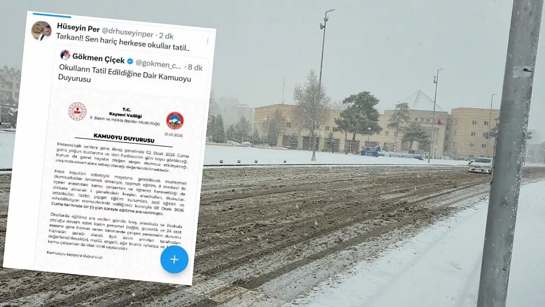 'Tarkan!! Sen hariç herkese okullar tatil'