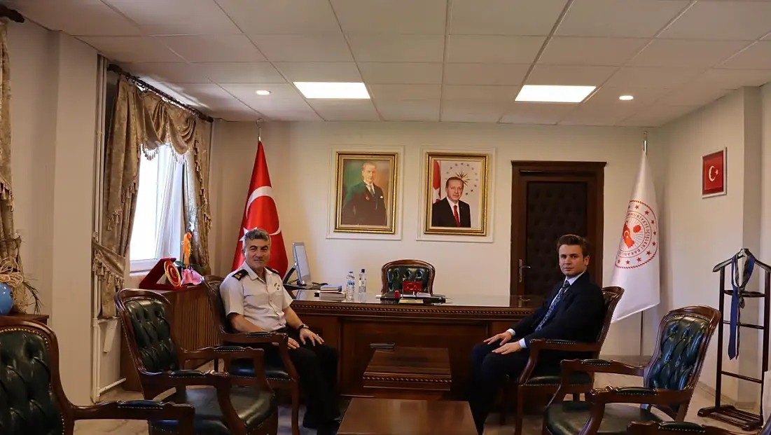 Tuğgeneral Yeşilyurt, yeni kaymakamı ziyaret etti