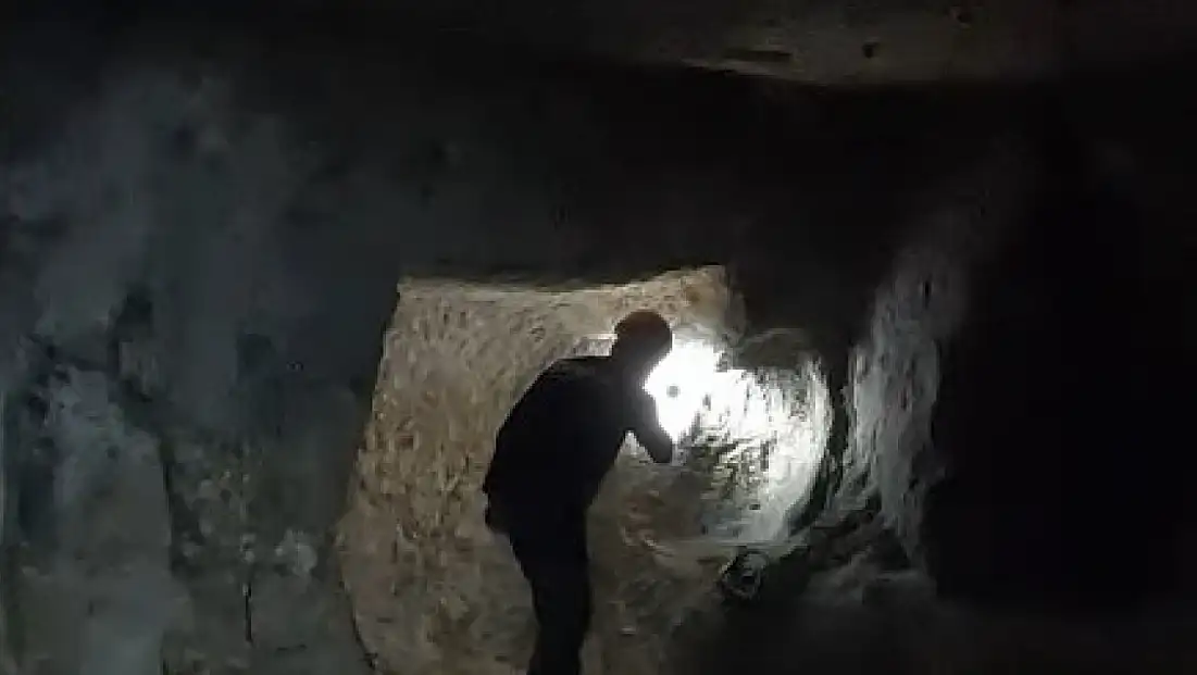 Ürgüpte yeni bulunan yeraltı şehrinin görüntüleri ortaya çıktı