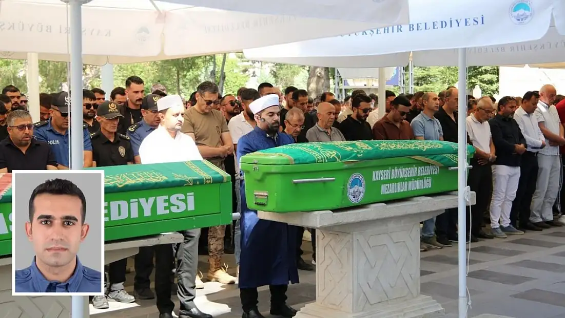Vefat eden polis memuru Kayseri’de son yolculuğuna uğurlandı!