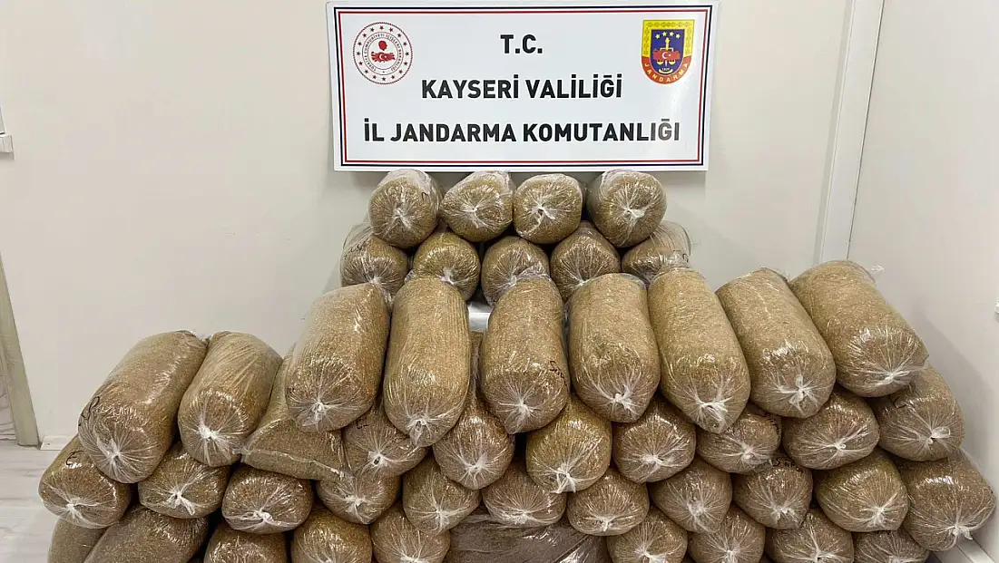 Yahyalı’da durdurulan araçta 285 kilo ele geçirildi