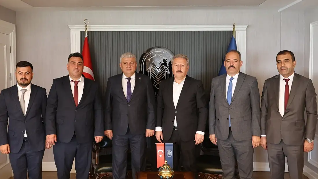 Yeniden seçildi, ilk durağı Melikgazi Belediyesi oldu