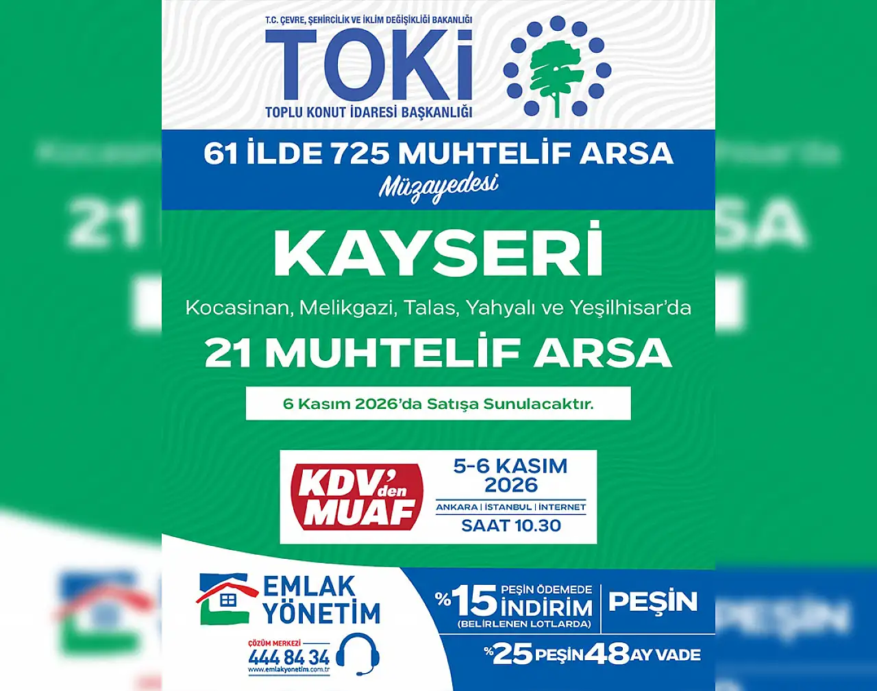 TOKİ'den Kayseri açıklaması! 21 tanesi satılacak
