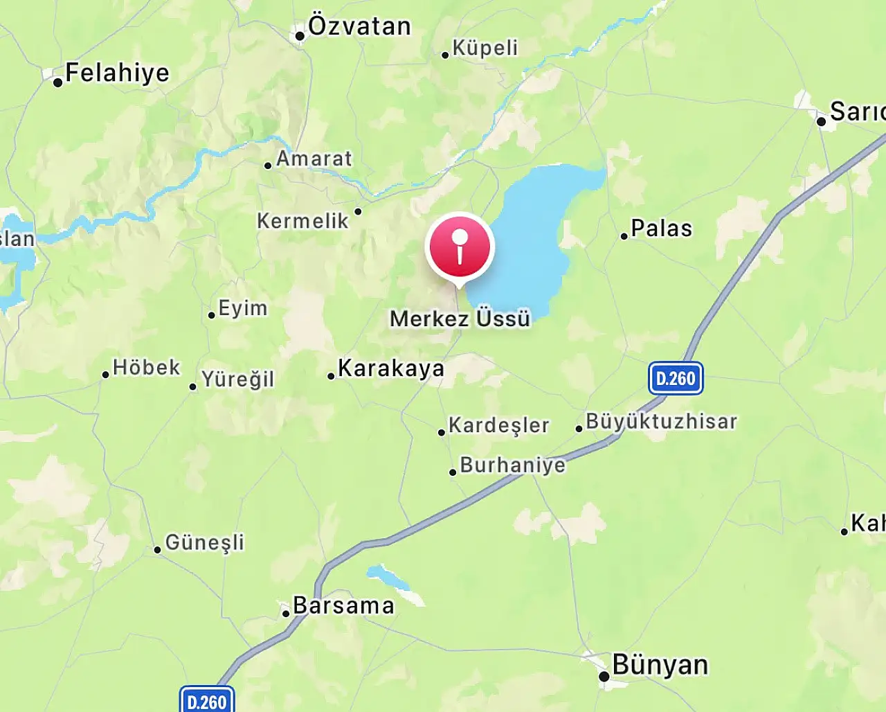 Kayseri'de gece saatlerinde deprem oldu