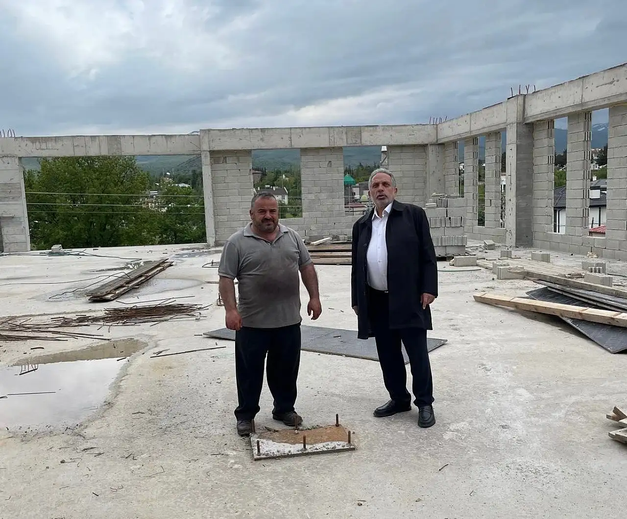Başkan Yalçın inşaat alanını yerinde inceledi!
